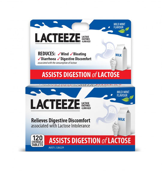 Lacteeze Chewable (mild mint flavour) 120t