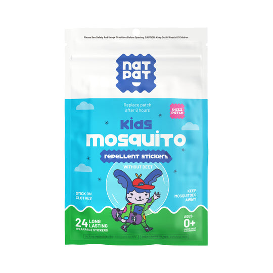 NATPAT BUZZPATCH MOSQUITO REPELLENT STICKERS X 24 PACK