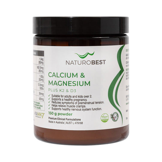 NaturoBest Calcium & Magnesium Plus K2 & D3 150g