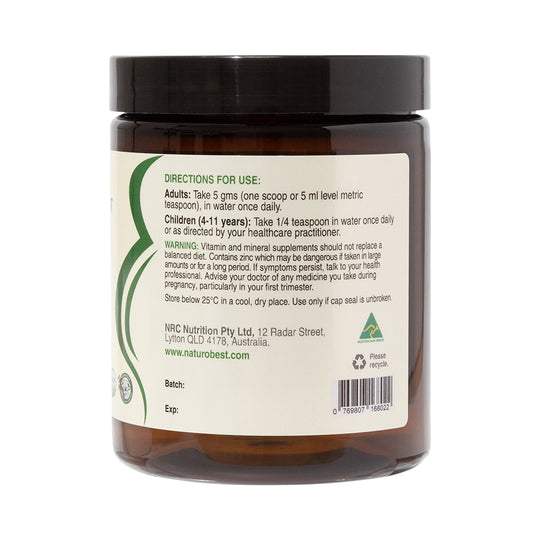NaturoBest Ultimate Vitamin C & Bioflavonoids Lemon Lime Flavour 150g