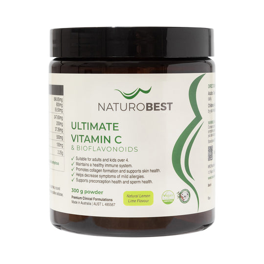 NaturoBest Ultimate Vitamin C & Bioflavonoids Lemon Lime Flavour 300g