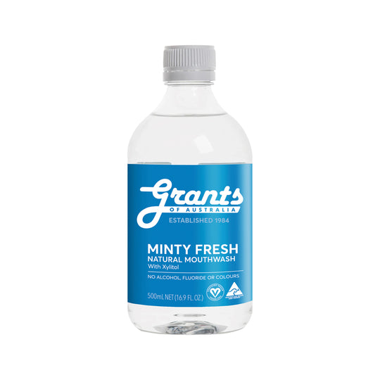 Grants Of Australia Natural Mouthwash Minty Fresh 500ml
