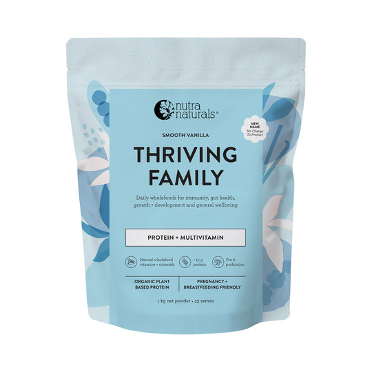 Nutra Organics Thriving Family Protein Smooth Vanilla 1kg