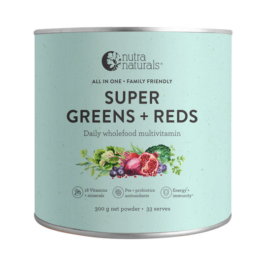 Nutra Organics Super Greens + Reds 300g