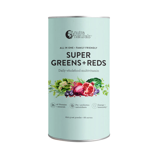 Nutra Organics Super Greens + Reds 600g