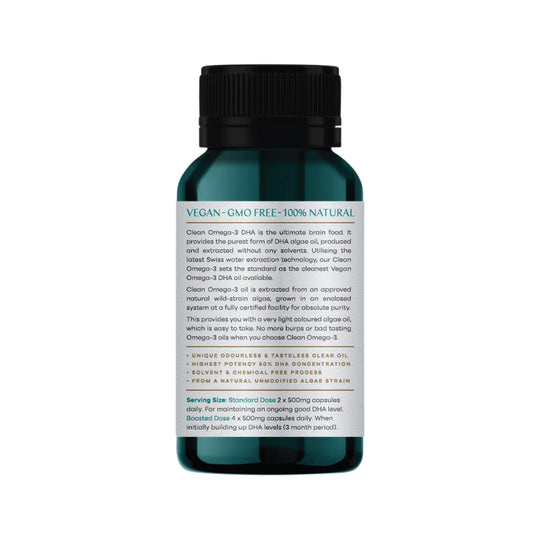 Phytality Clean Omega-3 (Ultra High Purity DHA Algae Oil) 60vc