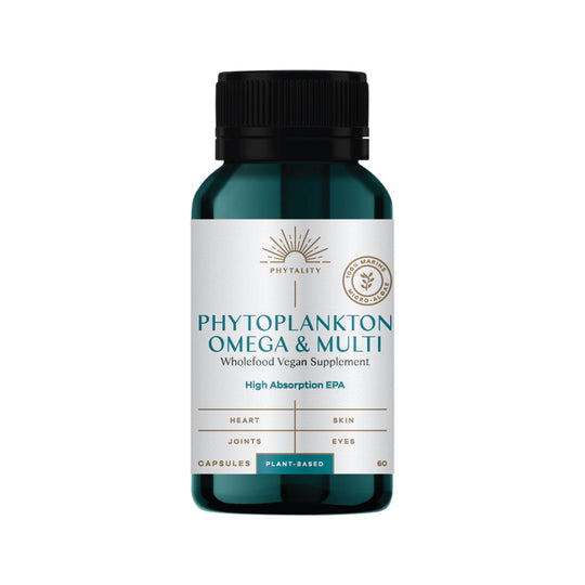 Phytality Phytoplankton Omega & Multi (Wholefood Vegan Supplement) 60c