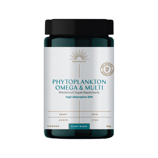 Phytality Phytoplankton Omega & Multi (Wholefood Vegan Supplement) Powder 120g