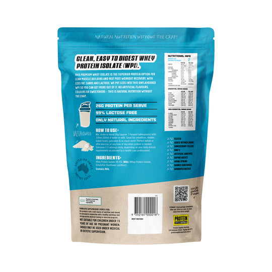 Protein Supplies Australia Protein WPI (Fast Release High Protein) Pure 1kg
