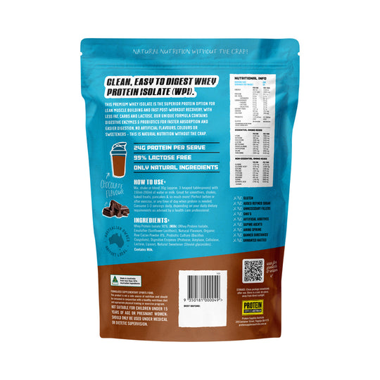 Protein Supplies Australia Protein WPI (Fast Release High Protein) Chocolate 1kg
