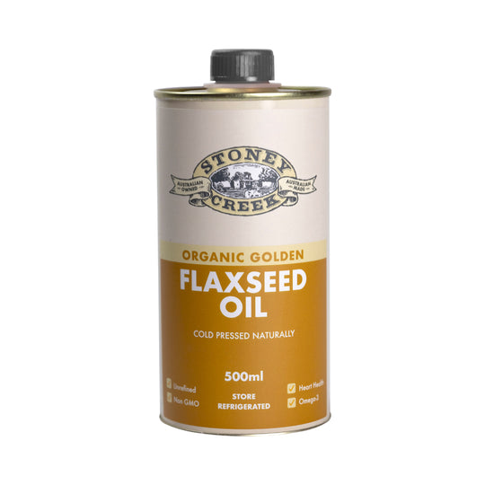 Stoney Creek Organic Flaxseed Oil Golden 500ml