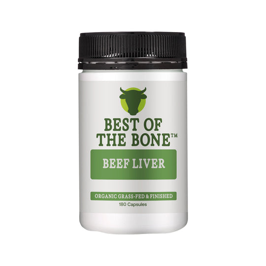 Best of the Bone Organic Beef Liver Nutrient Dense Superfood 180c