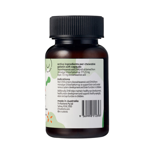 Im Nutrients Brain DHA Chewable (Blueberry) 30c