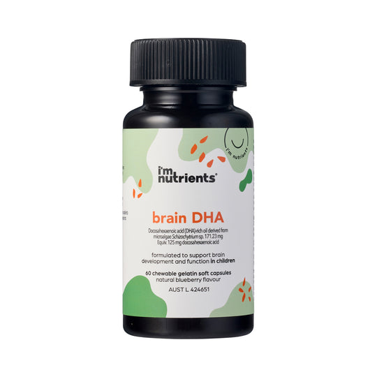 Im Nutrients Brain DHA Chewable (Blueberry) 60c