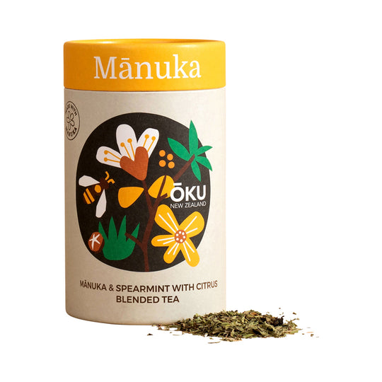 OKU NEW ZEALAND MANUKA BLENDED TEA LOOSE LEAF 30G SELL THROUGH