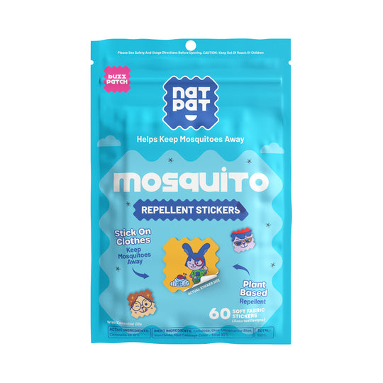 NATPAT BUZZPATCH MOSQUITO REPELLENT STICKERS X 60 PACK