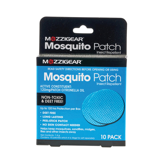 MOZZIGEAR MOSQUITO PATCH X 10 PACK