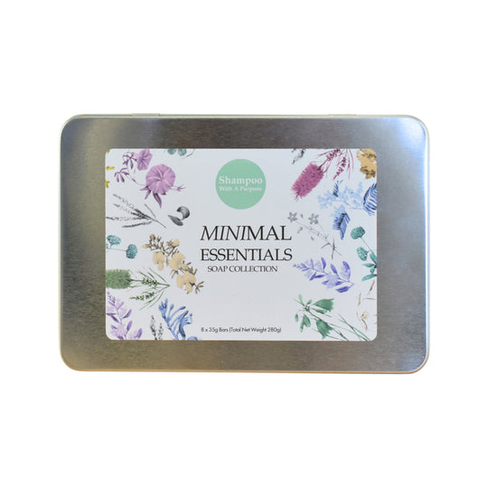 SHAMPOO WITH A PURPOSE BAR SOAP GIFT BOX MINIMAL ESSENTIALS 35G X 8