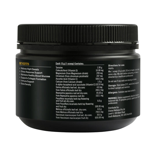 THE HEALTHY CHEF MENOPAUSE+ ORAL POWDER CRANBERRY 390G