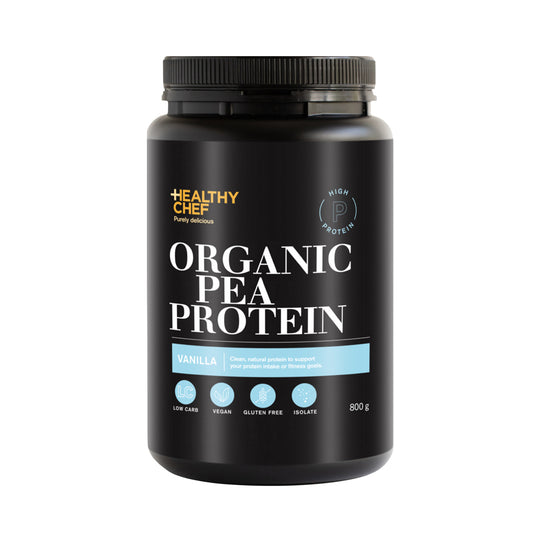 THE HEALTHY CHEF ORGANIC PEA PROTEIN VANILLA 800G