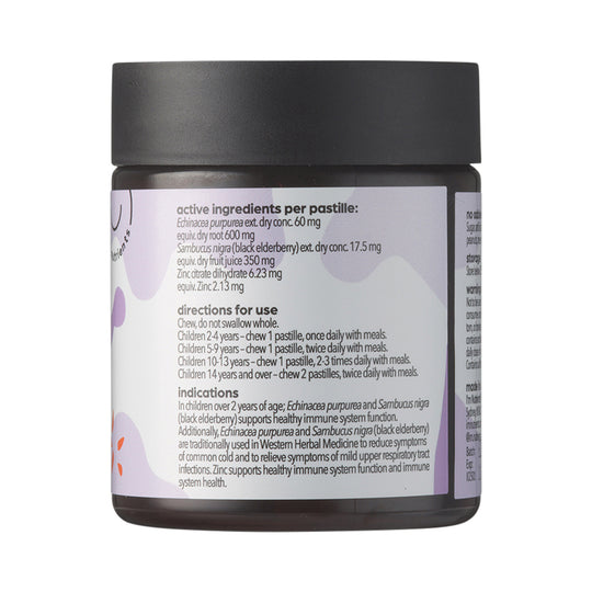 IM NUTRIENTS ELDERBERRY IMMUNE CHEWABLE PASTILLES MIXED BERRY X 60
