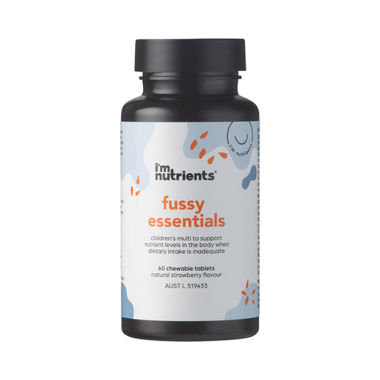 IM NUTRIENTS FUSSY ESSENTIALS CHEWABLE STRAWBERRY 60T