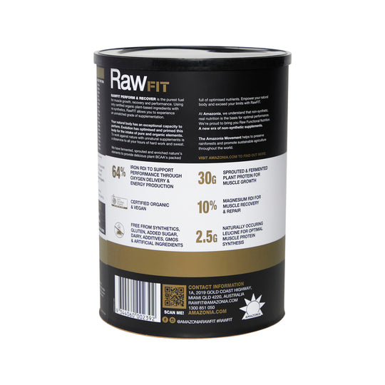 Amazonia RawFIT Plant Protein Organic Perform & Recover Creamy Vanilla 1.25kg