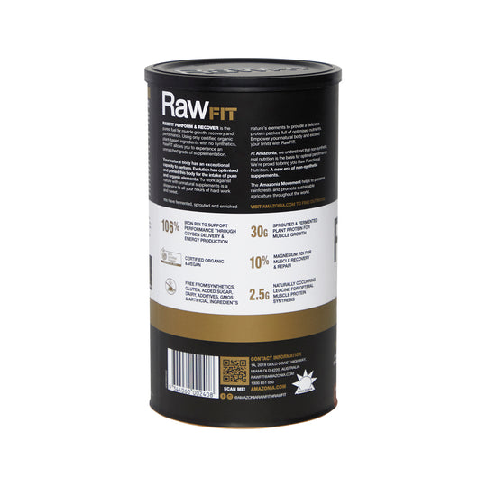 Amazonia RawFIT Plant Protein Organic Perform & Recover Rich Chocolate 500g
