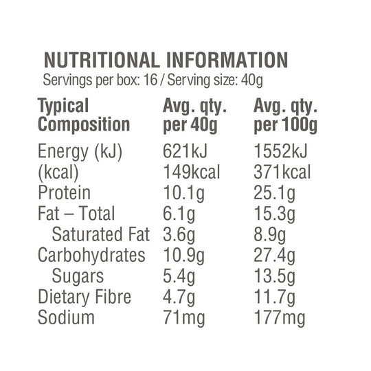Amazonia Raw Protein Bar Triple Choc Brownie 40g x 10 Display