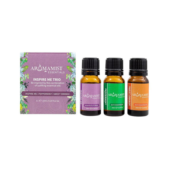AROMAMIST ESSENTIALS ESSENTIAL OIL TRIO INSPIRE ME 10ML X 3 PACK