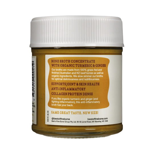 BEST OF THE BONE BONE BROTH BEEF CONCENTRATE ORGANIC TURMERIC 180G