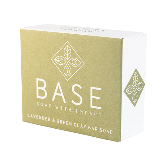 Base (Soap With Impact) Soap Bar Lavender & Green Clay (Boxed) 120g