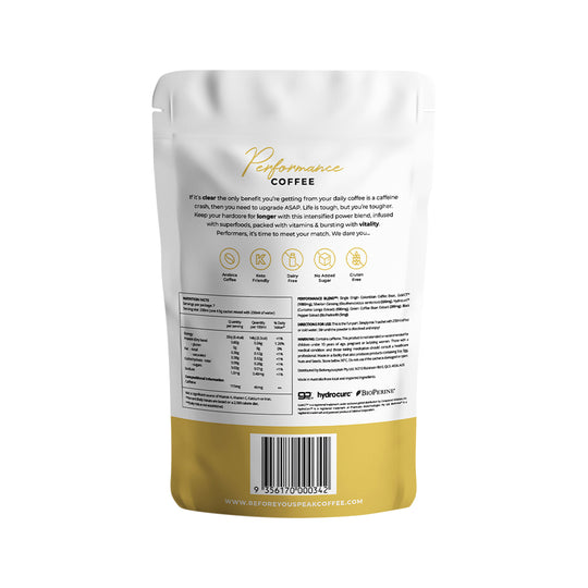 Before You Speak Performance Coffee Unsweetened 4.5g x 7 Pack