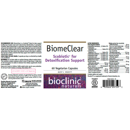 Bioclinic Naturals BiomeClear 60vc