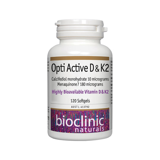 Bioclinic Naturals Opti Active D & K2 120c