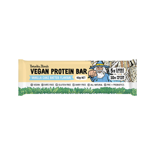 Botanika Blends Vegan Protein Bars Vanilla Cake Batter 40g x 12 Display