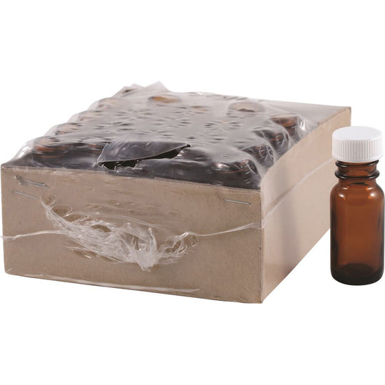 Bottle Glass Amber 10ml with Dripolator Insert 20 Pack