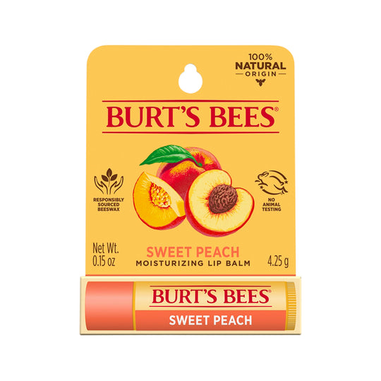 Burts Bees Moisturising Lip Balm Sweet Peach 4.25g
