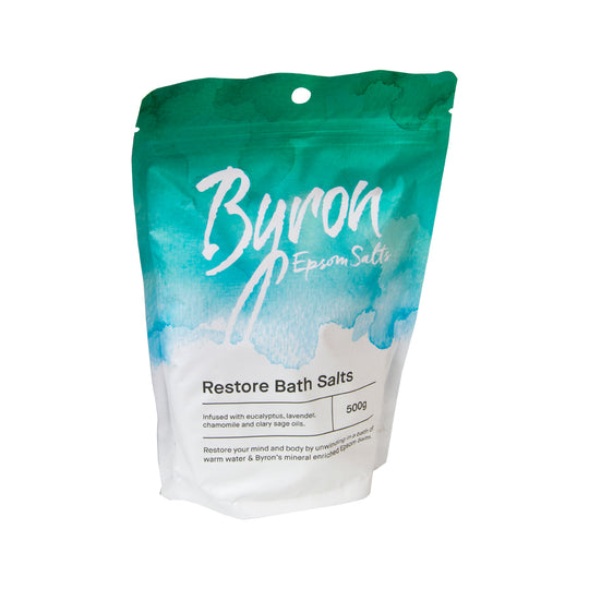 Byron Epsom Salts Restore Bath Salts 500g SELL THROUGH