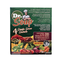Cell-Logic Dr. Soup Mixed Sachets (4 Flavours) 30g x 4 Pack (contains: 1 each of Spiced Pumpkin & Herbs Tuscan Tomato Carrot & Chives and Bold Beetroot)