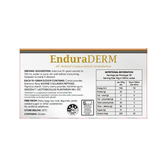 Cell-Logic EnduraDERM Sachets 10g x 30 Pack