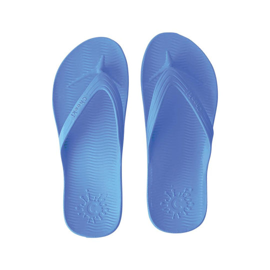 CHEEKI THONGS ARCH SUPPORT LIGHT BLUE KIDS SIZE US1