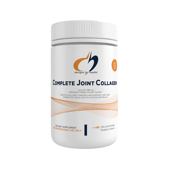 Designs For Health Complete Joint Collagen Raspberry Oral Powder 330g