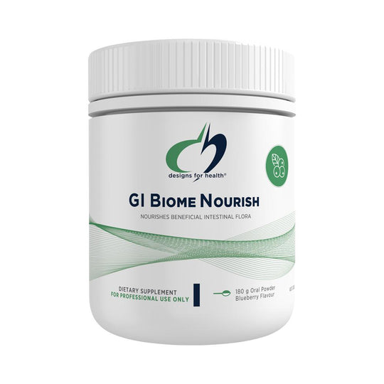 DESIGNS FOR HEALTH GI BIOME NOURISH BLUEBERRY ORAL POWDER 180G