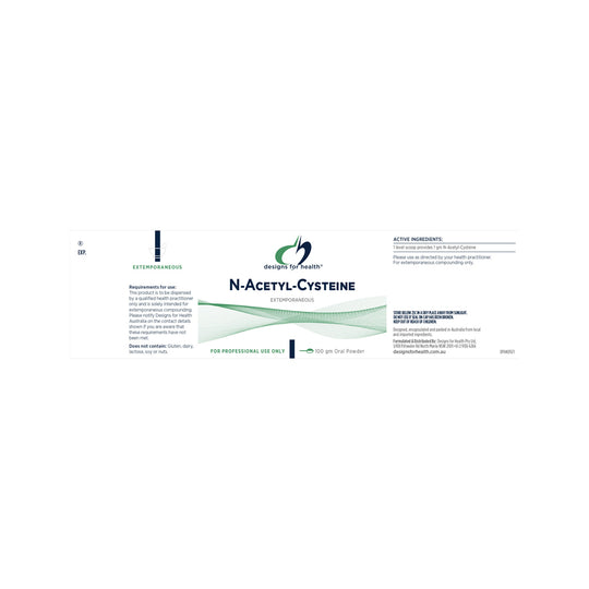 Designs For Health N-Acetyl-Cysteine Oral Powder 100g