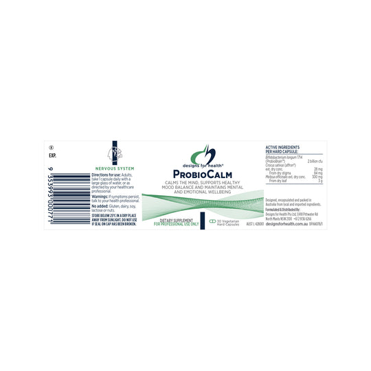 Designs For Health ProbioCalm 30vc