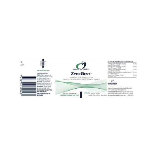 Designs For Health ZymeGest 60vc
