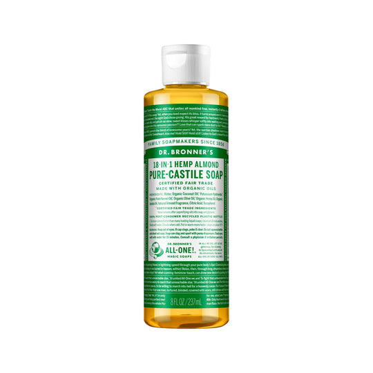 DR. BRONNERS PURE-CASTILE MAGIC SOAP LIQUID (18-IN-1) ALMOND 237ML