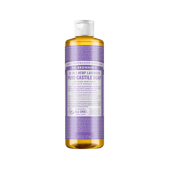 DR. BRONNERS PURE-CASTILE MAGIC SOAP LIQUID (18-IN-1) LAVENDER 473ML