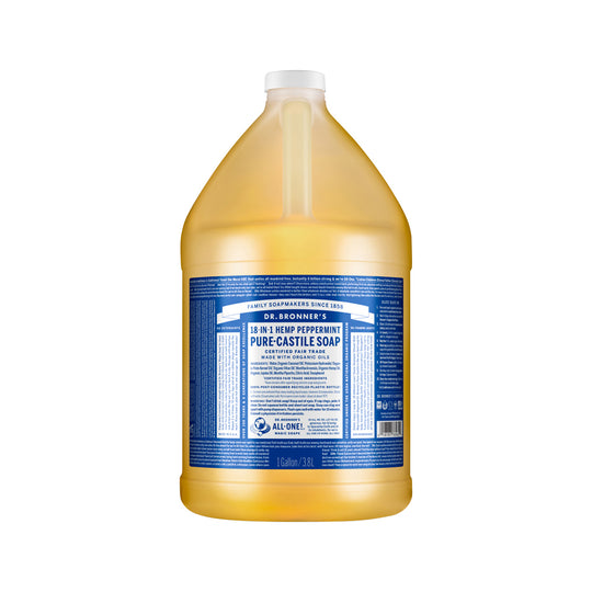 DR. BRONNERS PURE-CASTILE MAGIC SOAP LIQUID (18-IN-1) PEPPERMINT 3.78L